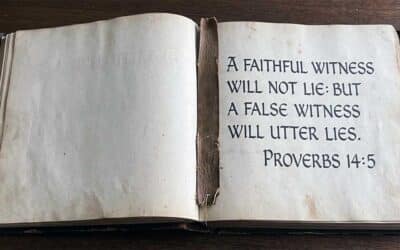 When Life is Surrounded by Lies Without Love. Prov 14:5